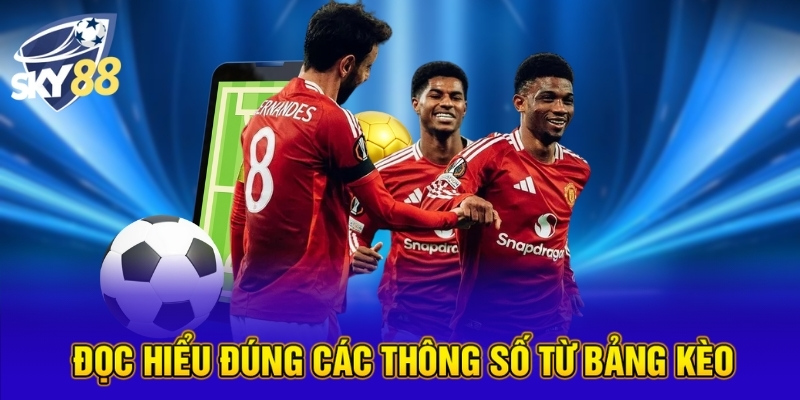 Đặt Kèo Tài Xỉu Trong Bóng Đá Thế Nào Để Thắng Lớn Tại SKY88 4 Đọc hiểu đúng các thông số từ bảng kèo